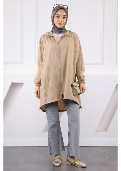 Vizon Kapüşonlu Fermuarlı Kap fiyatları