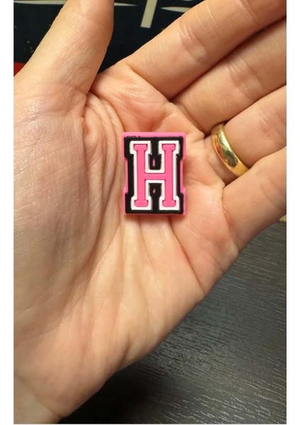 Terlik Süsü/pembe H Harfi