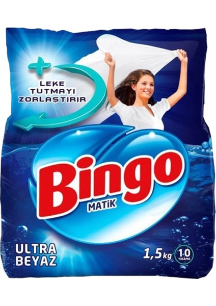 Ultra Beyaz ve Renkli Toz Çamaşır Deterjanı 1,5 kg 2 Li Set
