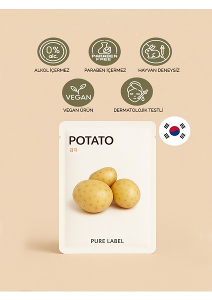Patates Özlü Yüz Maskesi - Nemlendirici fiyatları