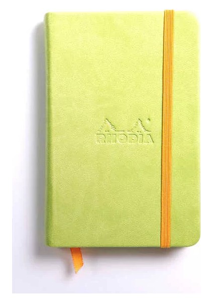 Boutique Rodiarama Renkler Italyan Deri Çizgisiz Defter Anis Green A6 96 Yaprak