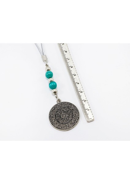 Turkuaz Doğal Taşlı Yemen Zırhı Araba Dikiz Ayna Süsü, Yeni Araba Hediyesi fırsatları