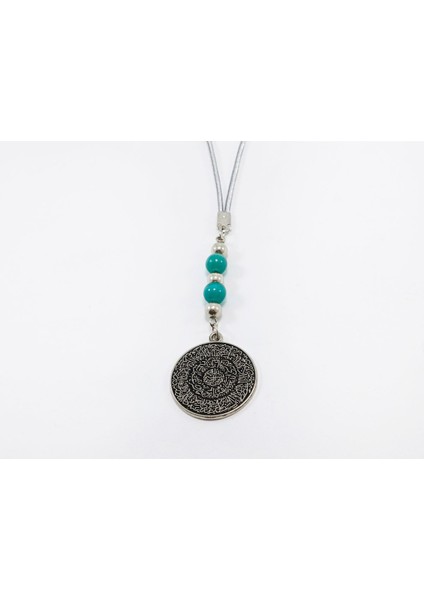 Turkuaz Doğal Taşlı Yemen Zırhı Araba Dikiz Ayna Süsü, Yeni Araba Hediyesi indirimleri