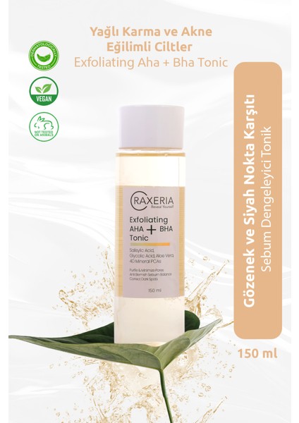 Aha Bha Tonik Siyah Nokta ve Akne Salisilik ve Glikolik Asit-Exfoliating