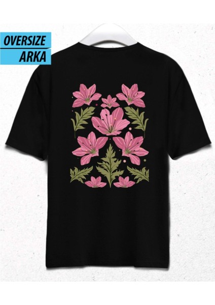 Bloom Babe – Oversize T-Shirt Siyah