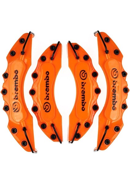 Renault Uyumlu Brembo Turuncu Kaliper Kapağı 4 Parça Ön Arka Set