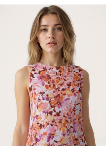 Çiçek Desen Midi Elbise fırsatları