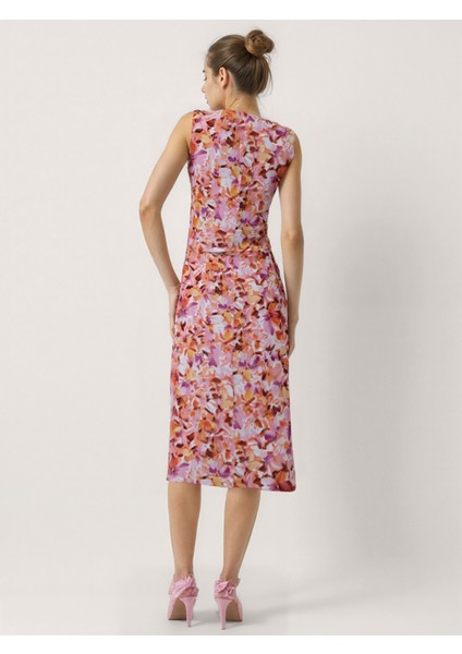 Çiçek Desen Midi Elbise indirimleri