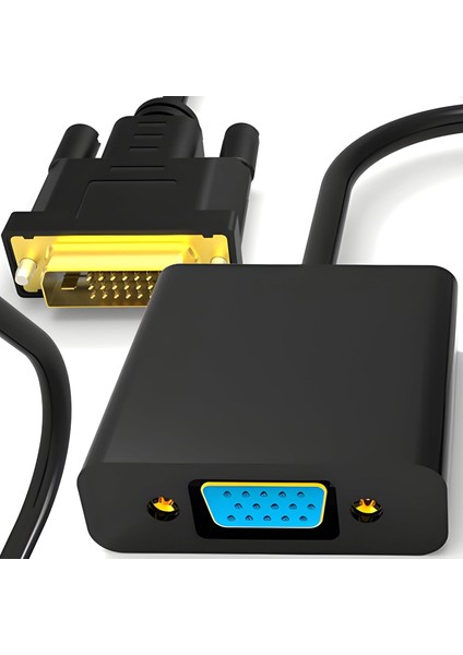 DVI VGA Çevirici Dvi-D VGA Çevirici Aktif DVI To VGA Çevirici Adaptör Yeni Ekran Kartları Için DVI 24+1 VGA Dönüştürücü