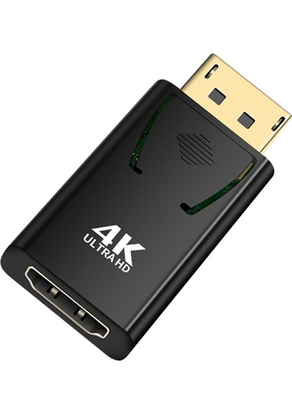 4K Display Port To HDMI Dönüştürücü, Dp To 4K HDMI Çevirici (Display Port Bilgisayara Takılır) HDMI Kablo ile Monitör Tv Projeksiyon Takılır