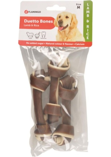 Duetto Kemik Kuzulu & Pirinçli 3'lü Köpek Ödülü - 10 Adet