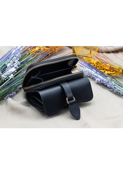 Defne Fermuarlı Akordiyon Kağıt ve Bozuk Para Bölmeli Kadın Cüzdan fiyatları