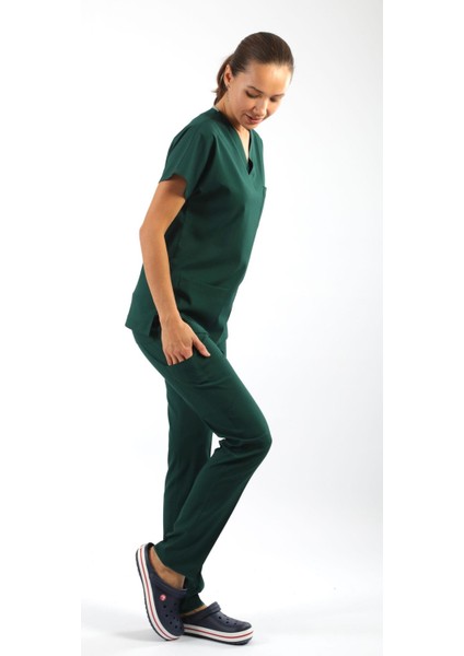 Scrub-Premium Likralı Bayan-Avcıyeşil