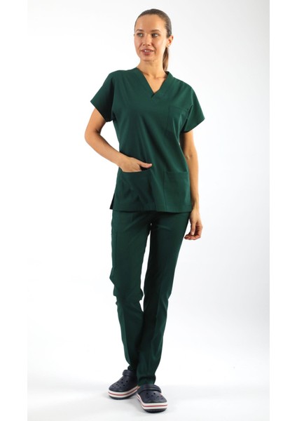 Scrub-Premium Likralı Bayan-Avcıyeşil fiyatları