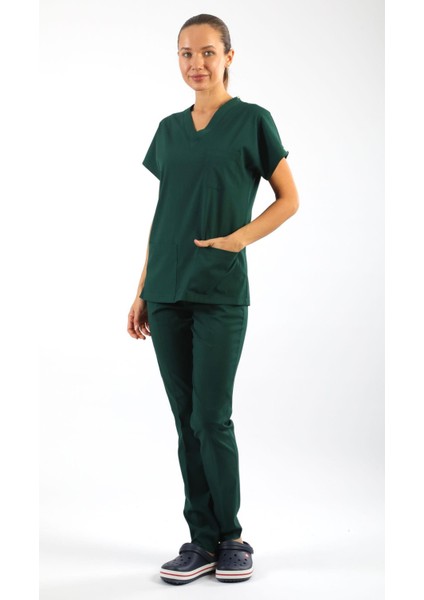 Scrub-Premium Likralı Bayan-Avcıyeşil fırsatları