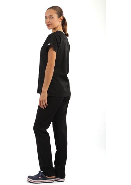 Scrub-Premium Likralı Bayan-Siyah modelleri