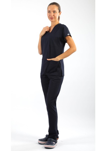 Scrub-Premium Likralı Bayan-Lacivert fiyatları