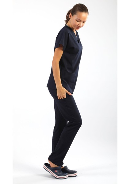 Scrub-Premium Likralı Bayan-Lacivert modelleri