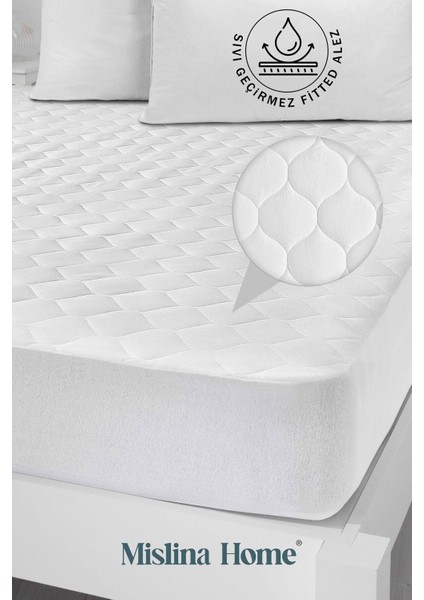 Kapitone Pamuklu Fitted Full Kenar Sıvı Su Geçirmez Bebek Çocuk Yatak Koruyucu Alezi 70X110 cm fiyatları
