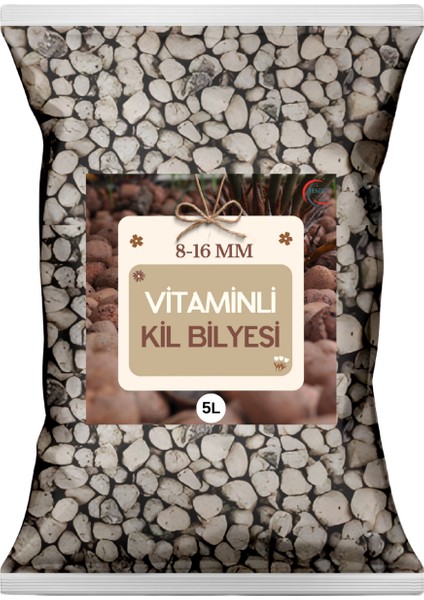 Vitaminli Kil Bilyesi 5 Lt - 8-16MM, Yüksek Su Tutucu, Köklendirme Desteği