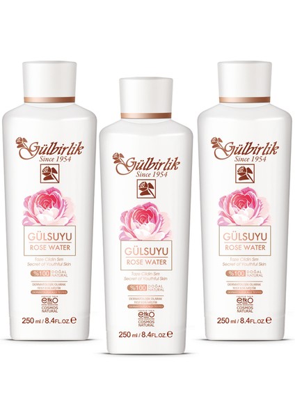 3lü 250ML Gül Suyu
