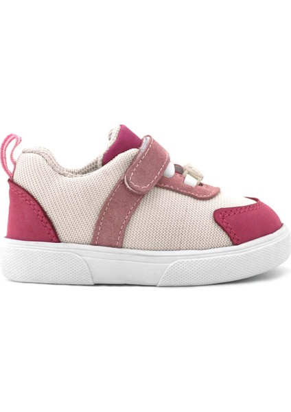 Hakiki Deri Pembe Krem Cırtlı Kız Bebek Ayakkabı fiyatları