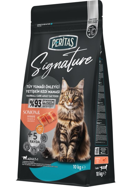 Signature Somonlu Yetişkin Kedi-Tüy Yum. Önl. 10 kg