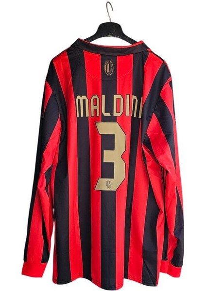 Ac. Mılan #3 Paolo Maldini 125.YIL Özel Uzun Kol Forma