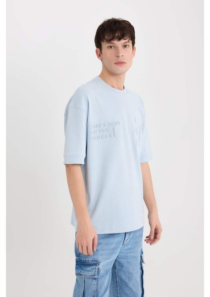Erkek T-Shirt D5557AX/BE771 Lt.blue fiyatları