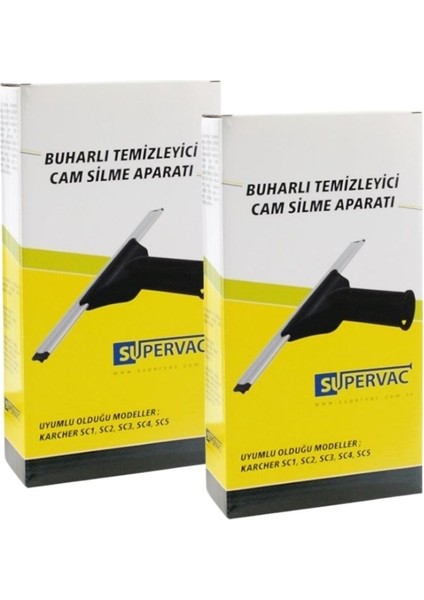 Karcher Sc2 Sc3 Sc4 Sc5 Buharlı Temizlik Makinesi ile Uyumlu Cam Temizleme Aparatı 2'li modelleri