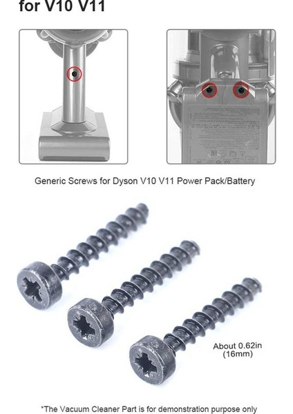 Dyson Akülü V6 V7 V8 V10 V11 Elektrikli Süpürge Güç Paketi/pil Için 3'lü Vida Seti (Yurt Dışından) indirimleri