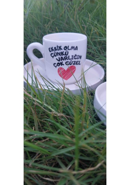 Eksik Olma Varlığın Çok Güzel 2'li Fincan Takımı