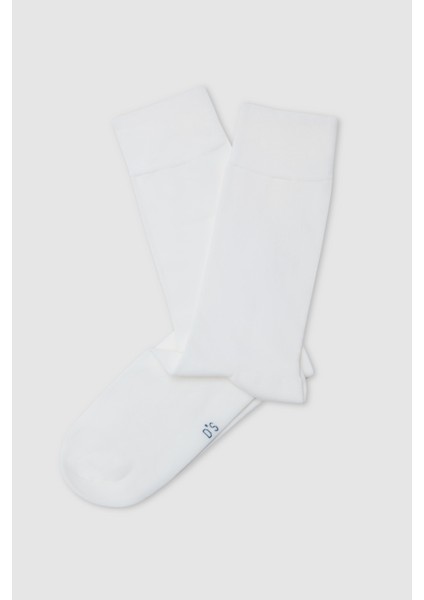 Ds Damat Beyaz 3'lü Çorap Set