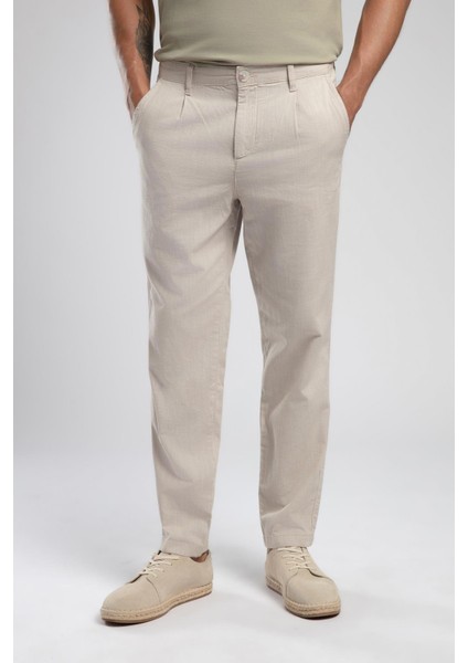 % 100 Pamuk Tapered Fit Normal Bel Daralan Paça Pantolon Erkek Pantolon 252 Lcm 221005 1201