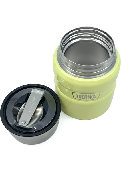 SK-3002 470ML Stainless King Kaşıklı Yemek Termosu - Açık Sarı