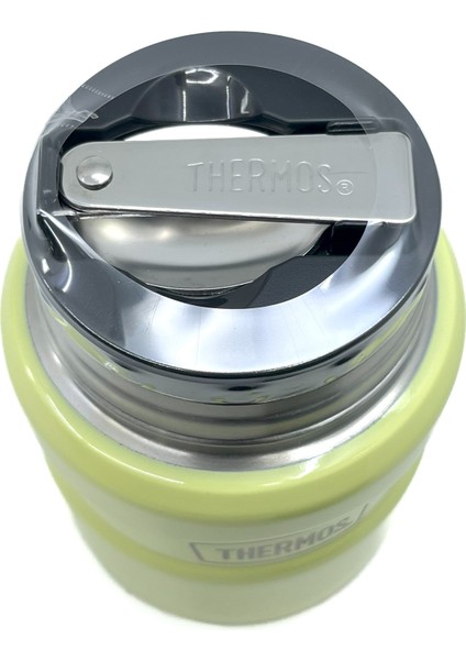 SK-3002 470ML Stainless King Kaşıklı Yemek Termosu - Açık Sarı