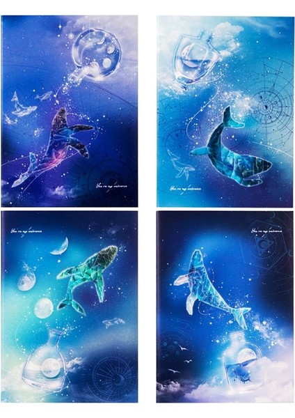 Notebook B5 40YP Whale Dream Defter QFB540