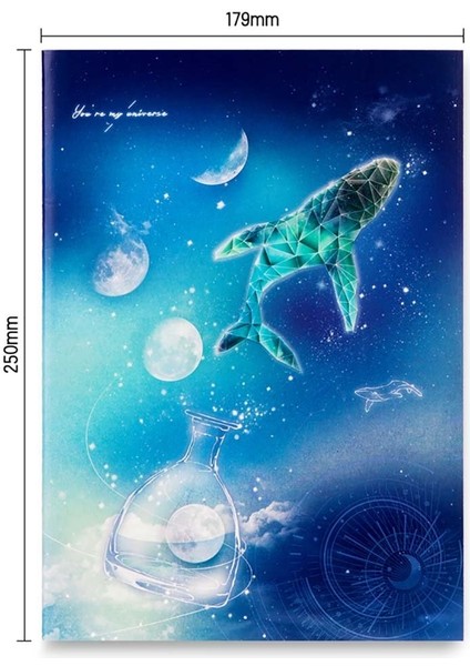 Notebook B5 40YP Whale Dream Defter QFB540 fiyatları