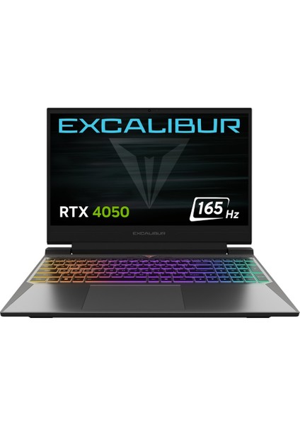 Excalibur G880 i7-13620H 16GB 500 GB 6GB RTX4050 15.6" Freedos Gaming Laptop G880.1362-BVA0X-C