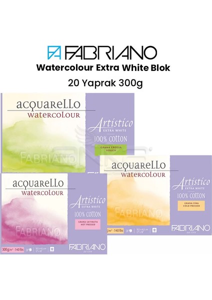 Artistico Extra White 300G 20 Yaprak 26X36CM