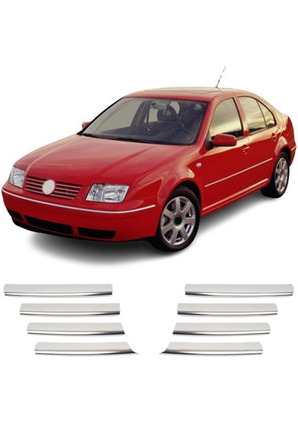 Volkswagen Bora Uyumlu 1998-2004 Krom Ön Panjur 8 Parça Paslanmaz Çelik fiyatları
