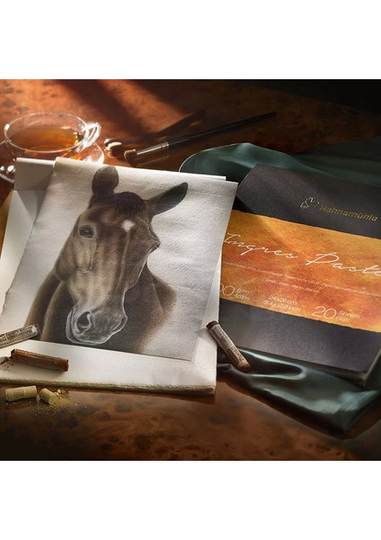 Ingres Pastel Defteri 100G 24X31CM 20 Yaprak Beyaz modelleri