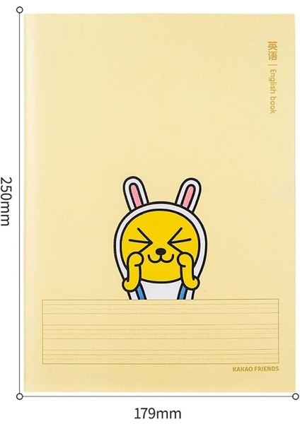 Notebook B5 40YP English Kakao Friends Defter PFB540 fiyatları
