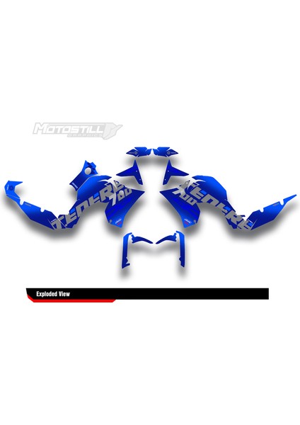 Yamaha T7 Tenere 700 Sticker Set 112301 fiyatları