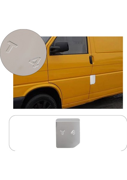 Volkswagen Caravelle T4 Uyumlu 1990-2003 Krom Depo Kapağı Paslanmaz Çelik