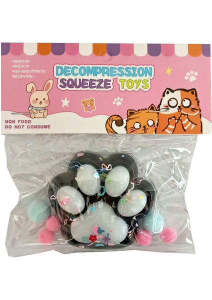 Yapışan Kedi Patisi Sukuşi Mojmoj Büyük Boy Squishy Aksesaurlı