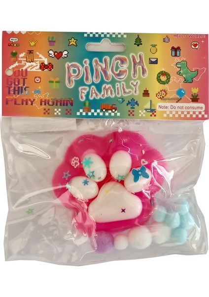 Yapışan Kedi Patisi Sukuşi Mojmoj Büyük Boy Squishy Aksesaurlı