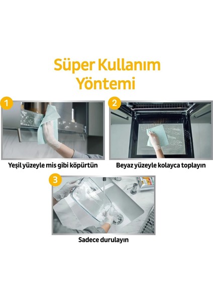 Nessiworld Sleepy Yüzey Temizlik Havlusu 30 Adet Yağ Çözücü modelleri