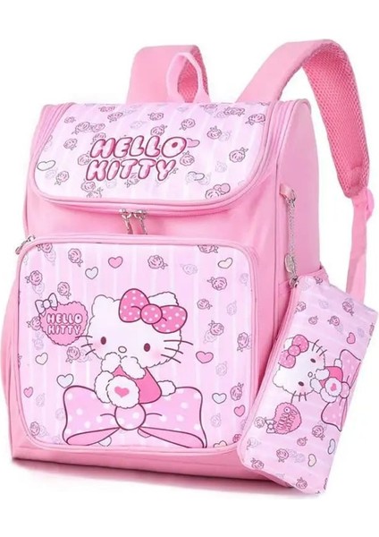 Sanrio Kuromi Cinnamoroll Hello Kitty My Melody Sırt Çantası ve Kalem Kutu Seti