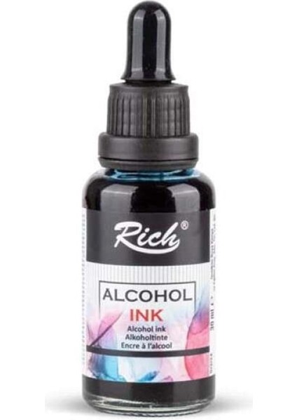 Alcohol Ink Alkol Bazlı Mürekkep 30 ml Açık Mavi 19580